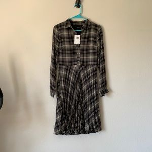 Plaid banana republic dress